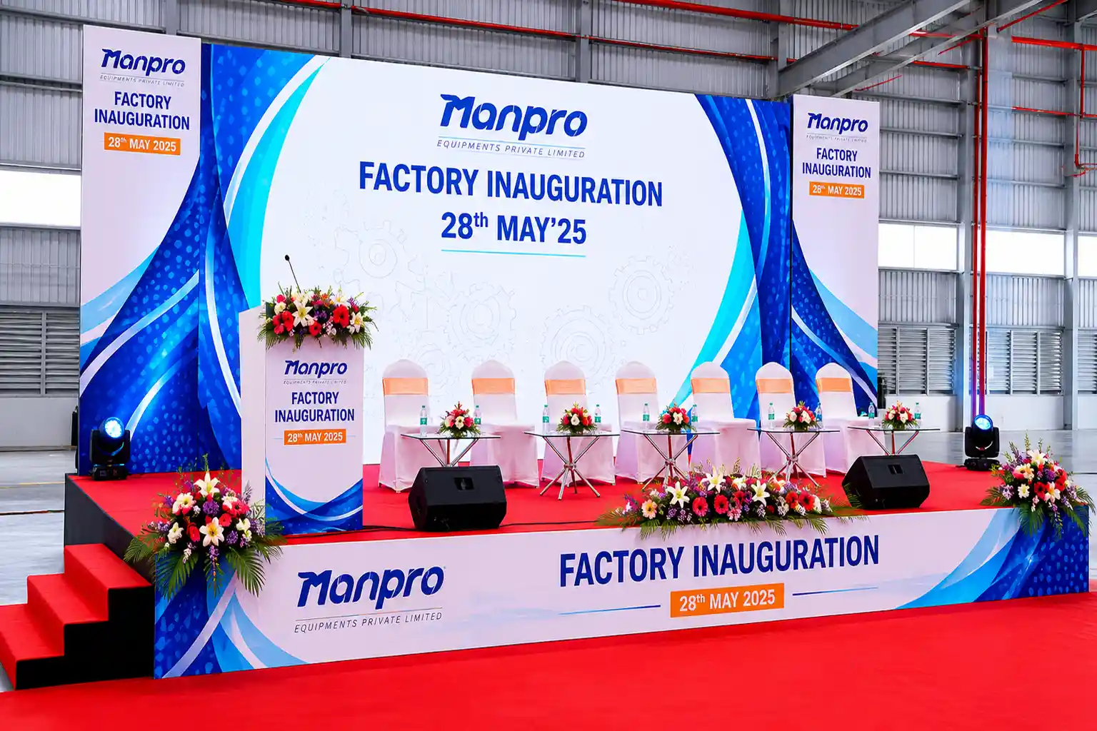 Manpro event stage setup - nexa